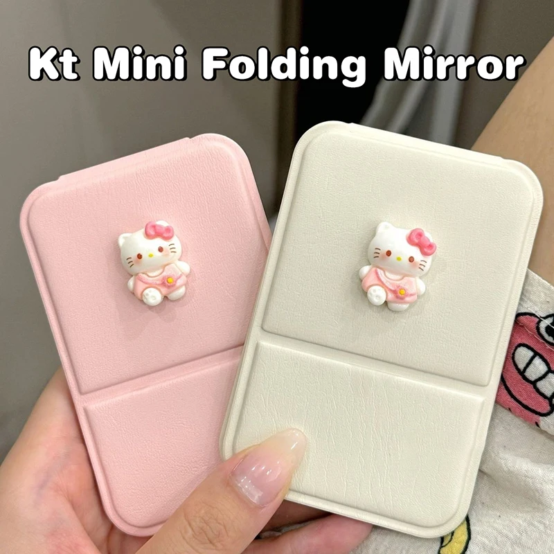 Kawaii  Mirror Student Desktop Folding Convenient Anime Makeup Pocket Mirror Toys Girls Gifts Adjustable Angle