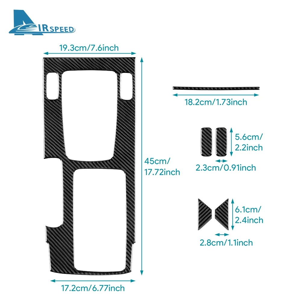 Real Soft Carbon Fiber Sticker For Honda Accord 2013 2014 2015 2016 2017 LHD Car Central Gear Shift Panel Interior Trim Cover