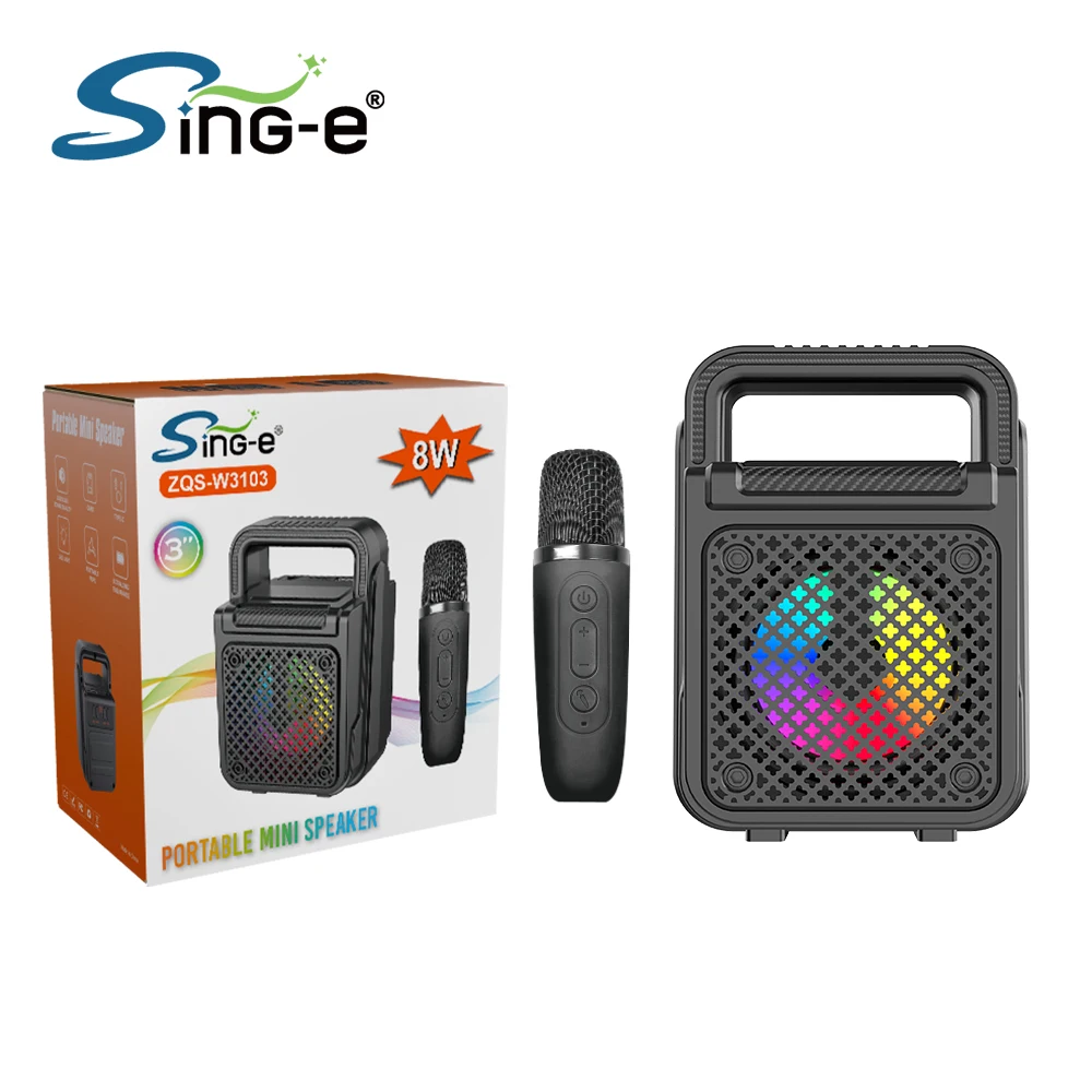 

ZQS-W3103 Bluetooth Speaker 1MIC v5.0 USB Portable 10m Connection Distance Long Lasting Battery Life Outdoor Home Music Player