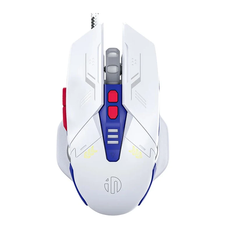 

Inphic W9P Проводная бесшумная офисная мышь в механическом стиле 12800PDI Эргономичная полноклавишная проводная игровая мышь макро-определения Подарок на праздник