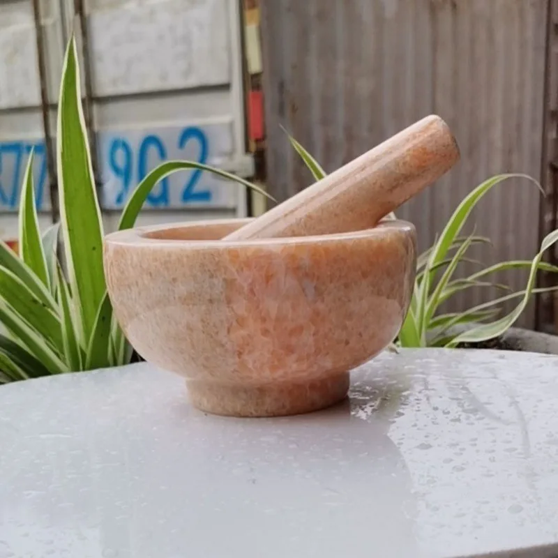 Давилка для чеснока из мраморного камня