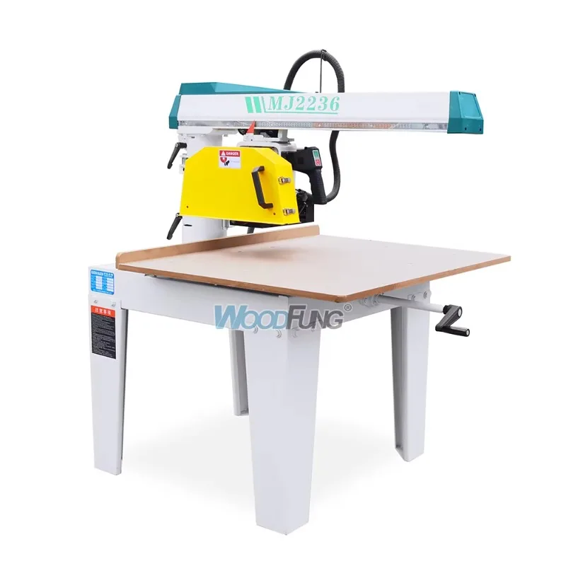 MJ2236 Radial Arm Saw Universal Woodworking Circular Saw Woodworking Machine for Precision Plate Cutting