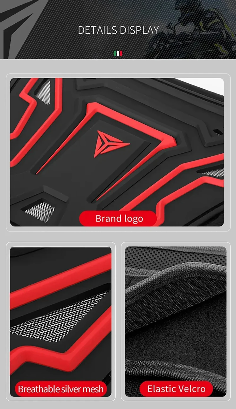 Einstellbare Motorrad Taille Schutz Atmungsaktive Moto Motorrad Professionelle Motocross Schutz Radfahren Schutz Schutz Gürtel – Detail 8