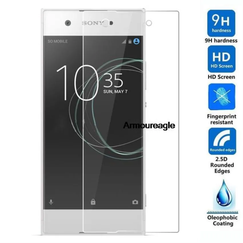 Protector para sony xperia xa1 plus vidrio templado 2.5d 9h película protectora a prueba de explosiones protector de pantalla lcd para xa1 plus