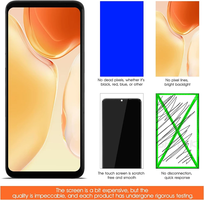 Original LCD display for Asus ZenFone Live L1 ZA550KL X00RD Screen Assembly with frame Replacement