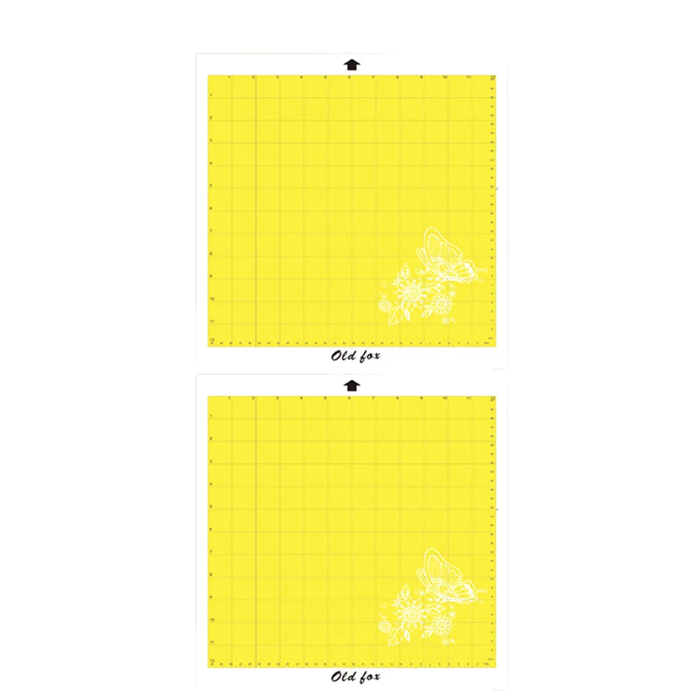 4 قطع من حصيرة القطع قابلة للإزالة باللون الأصفر المتين PVC لخياطة قطع الورق ونحت رائع للحرف اليدوية واللحف