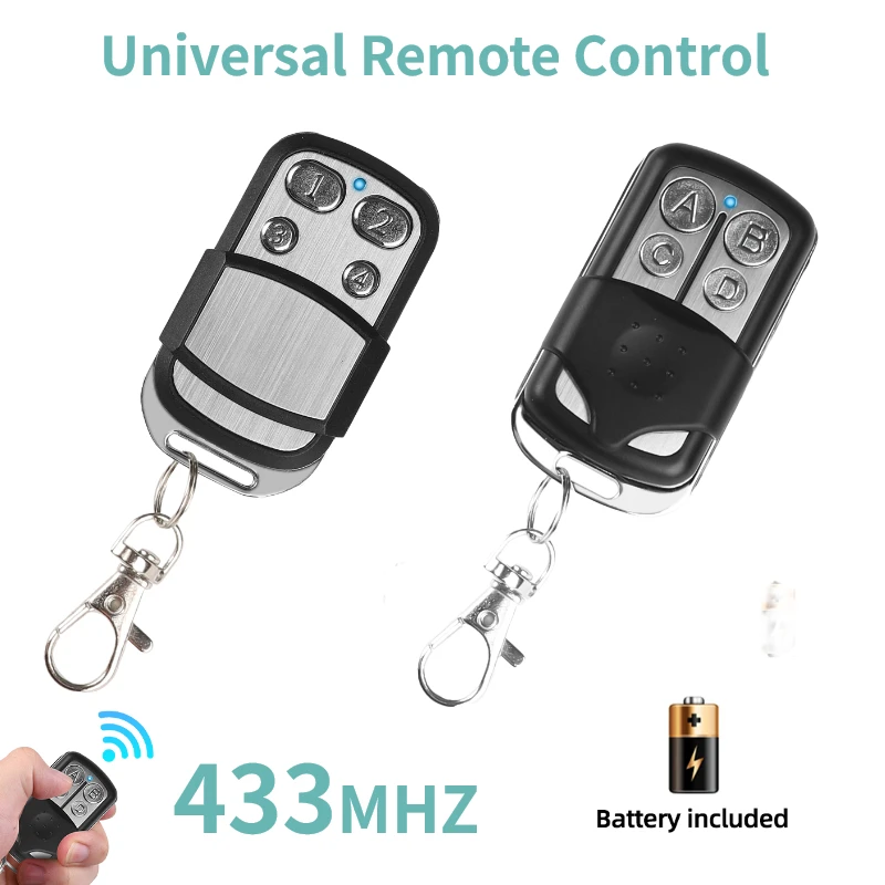 Universal 433MHZ Cloning Duplicator Key Garage Gate Door Opener Remote Control ABCD Clone Code Cloning Code Car Key