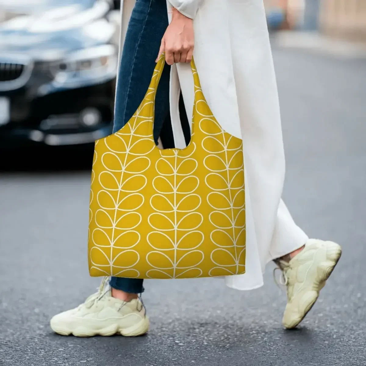 Borsa per la spesa personalizzata Multistem Orla Kiely Borsa a tracolla in tela da donna Borsa per la spesa portatile con fiori scandinavi