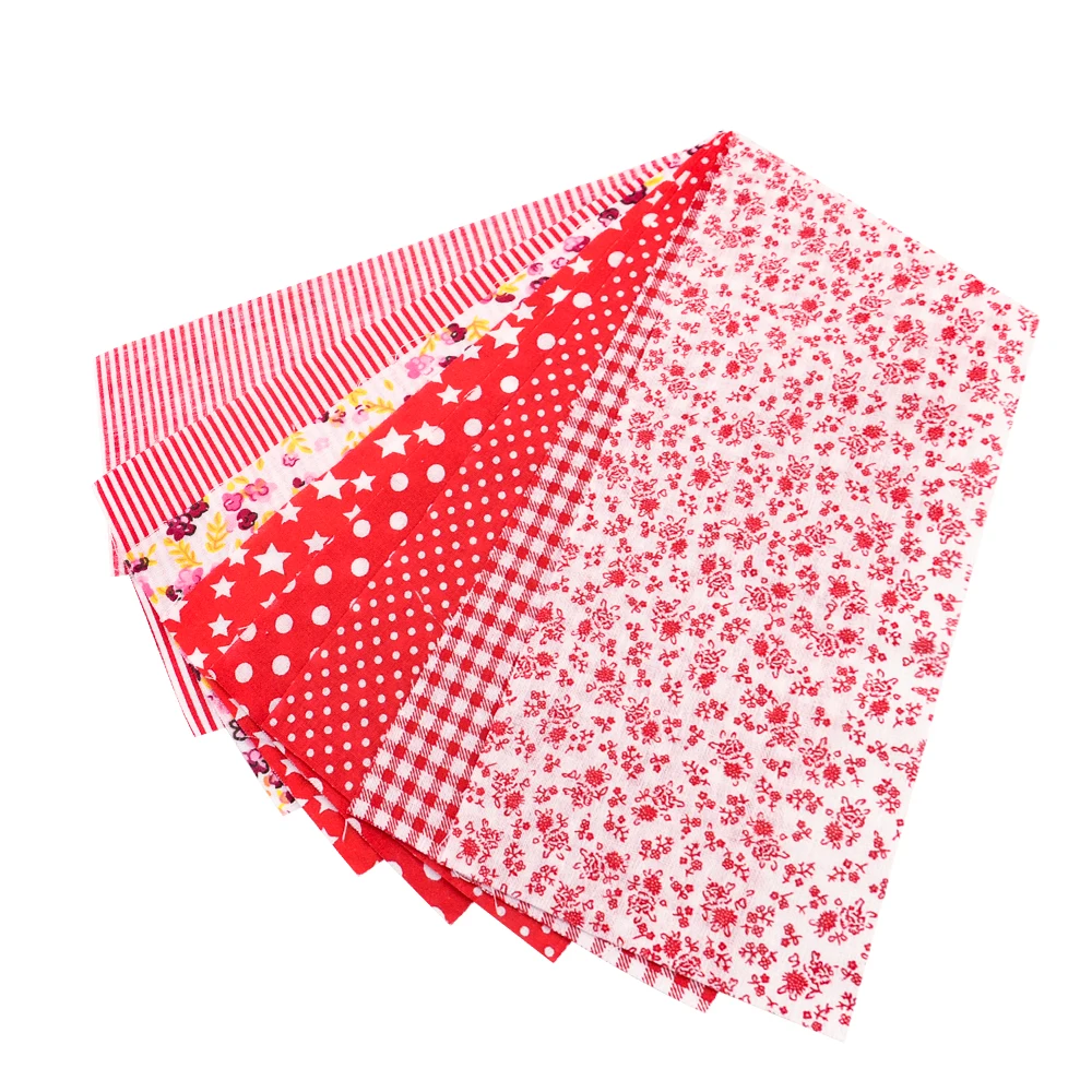Teramila Neuheiten Bunte Design 6-8 PCS /Lot 9CM x 50CM Nähen Material Baumwolle Gelee rollen Streifen Plain Stoff Patchwork – Detail 15