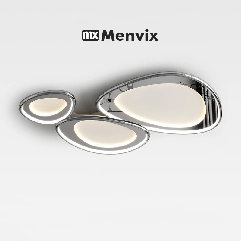 

Menvix Living Room Lamp LED Chandeliers Indoor Lighting Light Fixture Kitchen Lustre Lamps White Chrome Lamp Fixture Home Decor