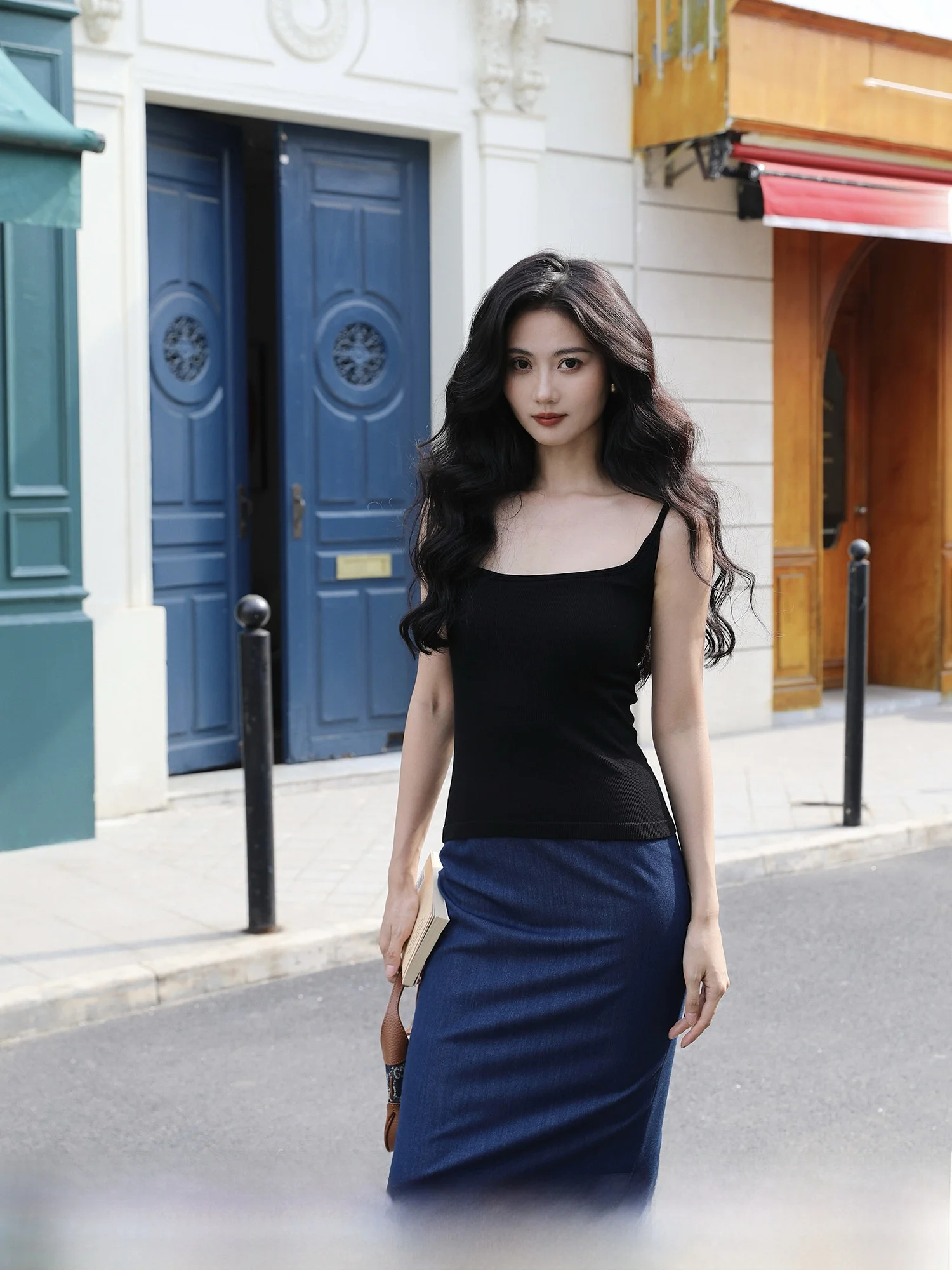 

TAIYANG OFFICE Sl Inteated Silk Ribbon Chest Pad Tank Top Women Summer Slimming Bla Top Women's Faion