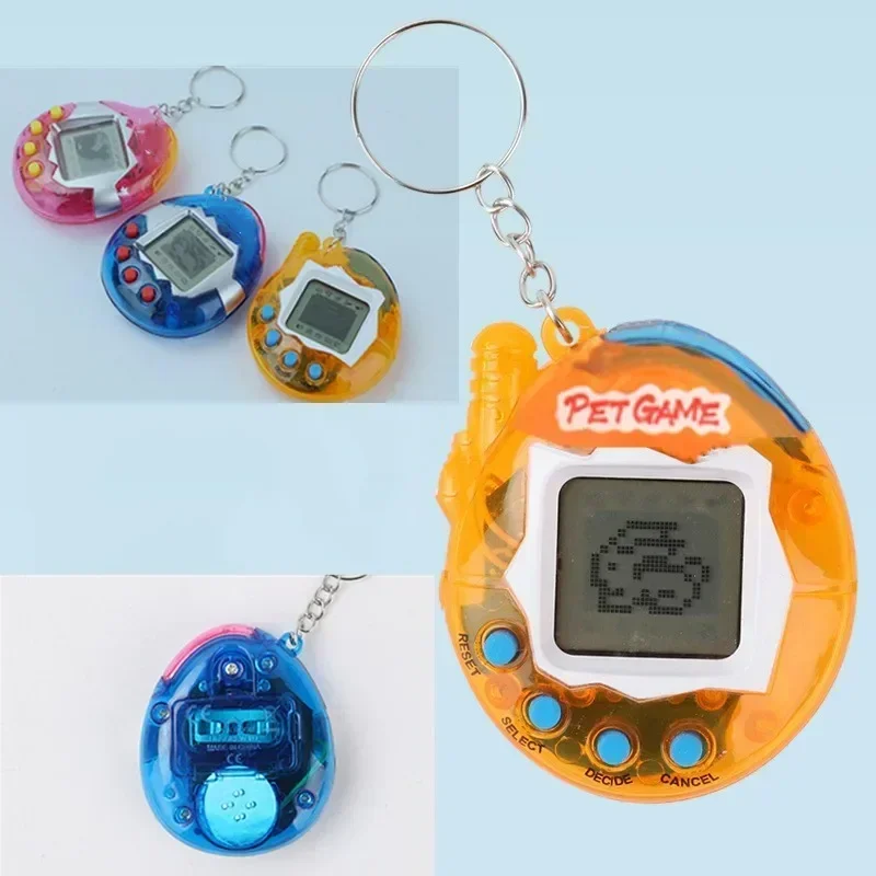 3Pcs Transparent Electronic Pets 90S Nostalgic 168 Pets In One Virtual Cyber Digital Pet Toys Pixel Funny Play Toys