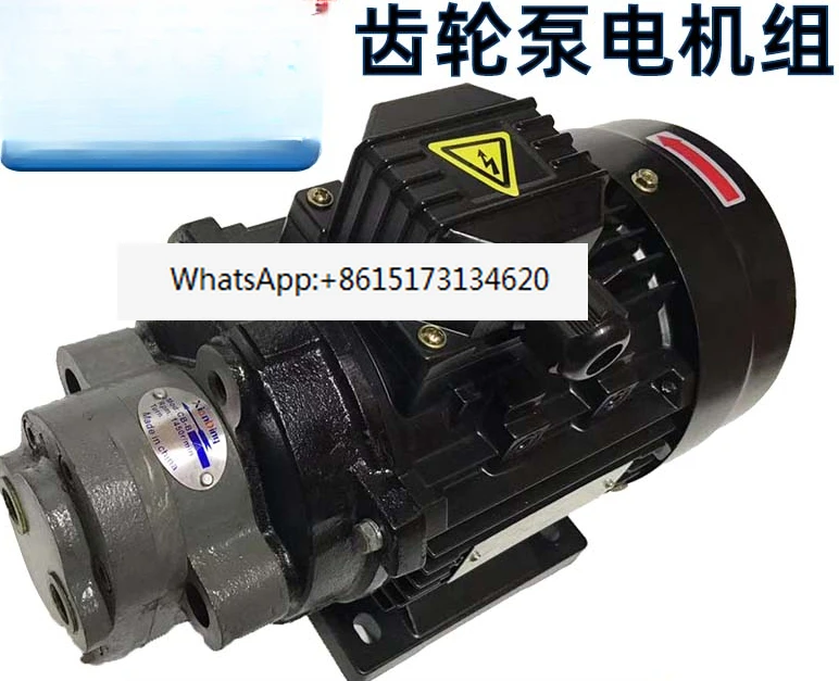 

Gear pump hydraulic oil pump motor unit 370W/550W lubricating oil pump head assembly