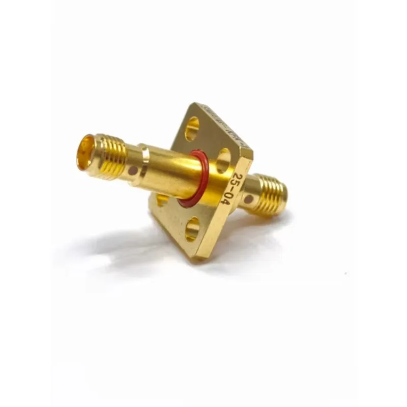 RF Coaxial Adapter SMA-KFK-1 Female To Female 4-Hole Flange Bulkhead Mount Connector