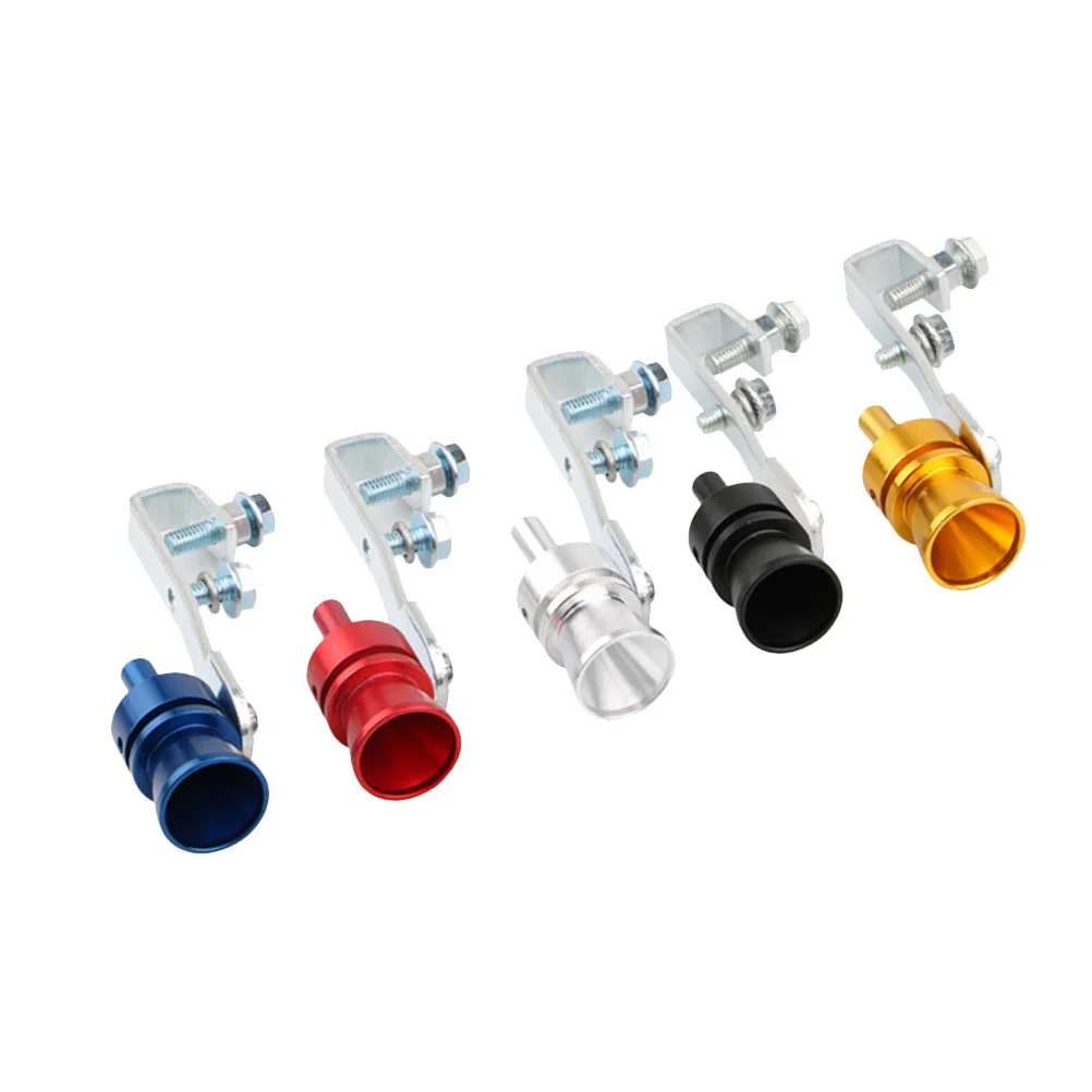 

5Pcs Car Tuning Turbine Whistle Exhaust Sounder for Loud Roar Clip-on Installation Compatible with Most Vehicles Silver Black