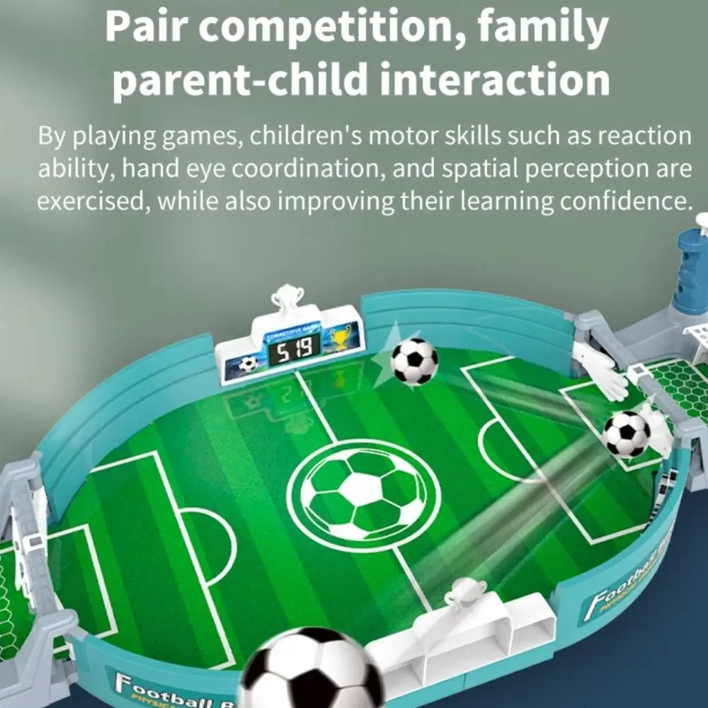 Tipo di espulsione Calcio da tavolo Gioco da tavolo Competitivo 2 palline Giocattoli da calcio da tavolo Innovazione Punteggio Mini giocattoli da calcio da tavolo