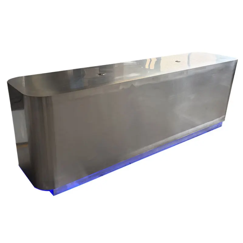 CZ Custom Stainless Steel Bar Counter Clothing Store Cashier Desk Beauty Salon Hair Salon Front Desk Reception Desk