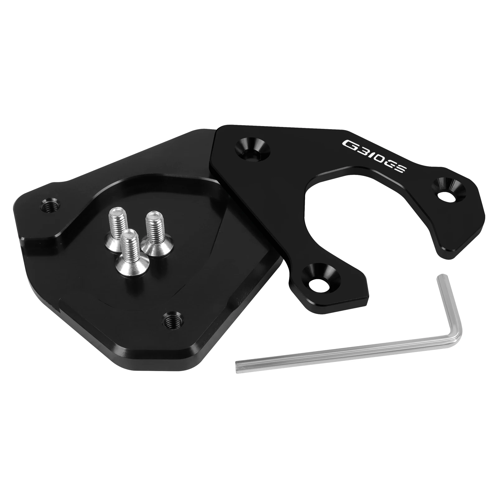 Motorcycle CNC Kickstand Extension Pad Foot Side Stand Extension Plate For G310GS G310 GS G 310 GS 2022 2023