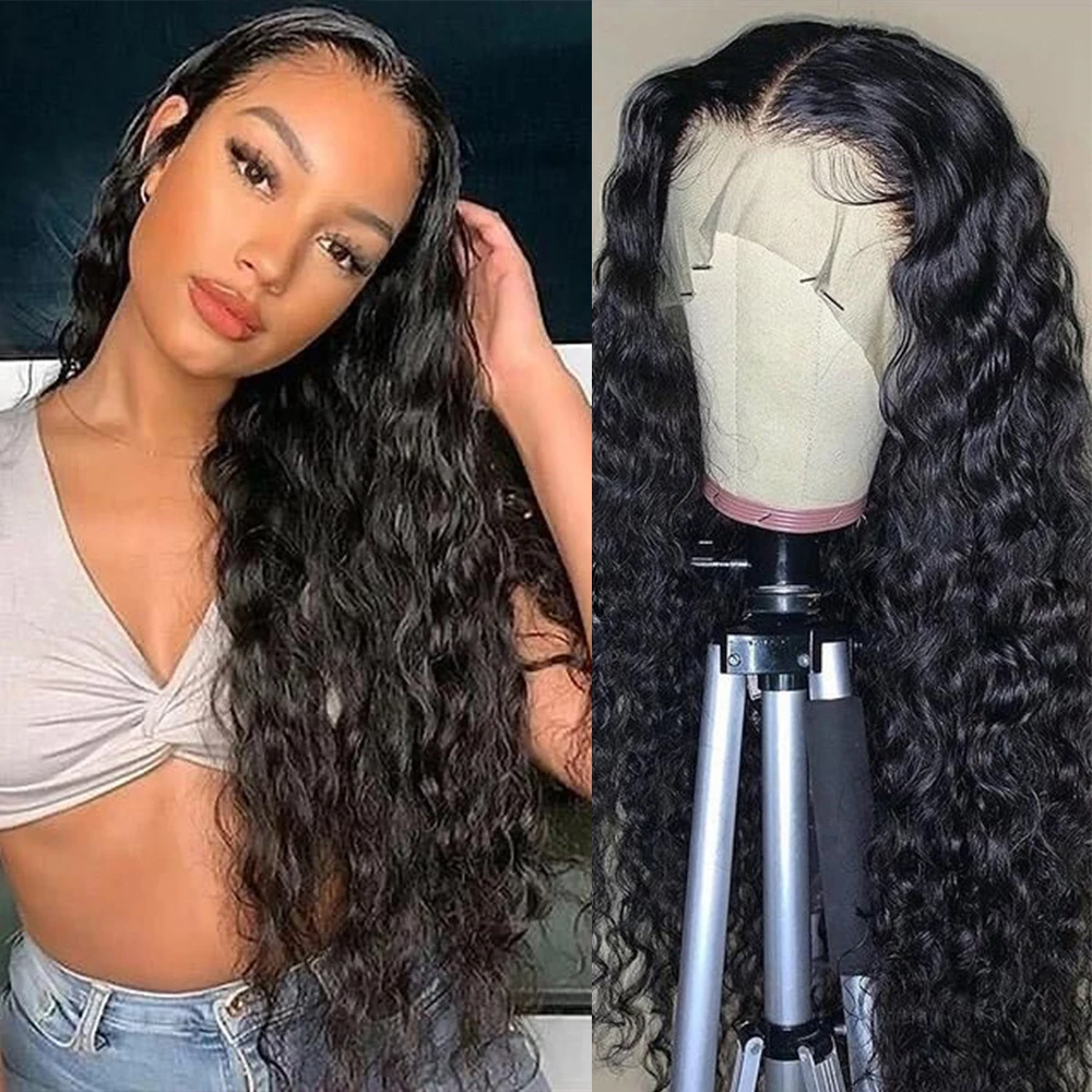 Royal Hair Deep Curly  Wave Hair Swiss Lace Closure Wigs Human Hair Closure Wig Good Quality Wigs Cheap Human Hair Wigs