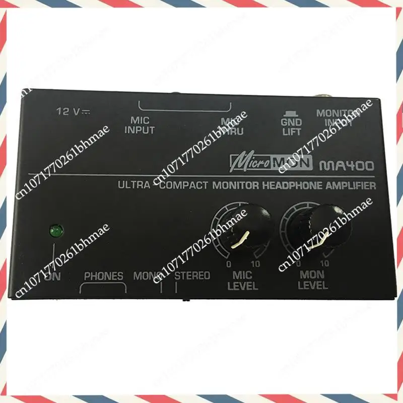 -A21Z New MA400 Headphone Preamplifier Microphone Preamplifier Audio 6.35Mm & 3.5Mm Headphone Outputs Mixer EU Plug Easy Install