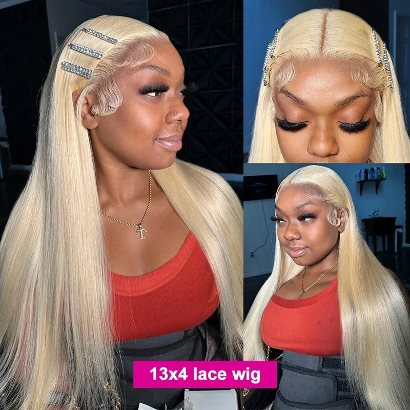 13x4 613 Hd Lace Frontal Wig 13x6 180 Density Blond Lace Front Wigs Human Hair 30 Inch Brazilian Remy Glueless Wigs For Women