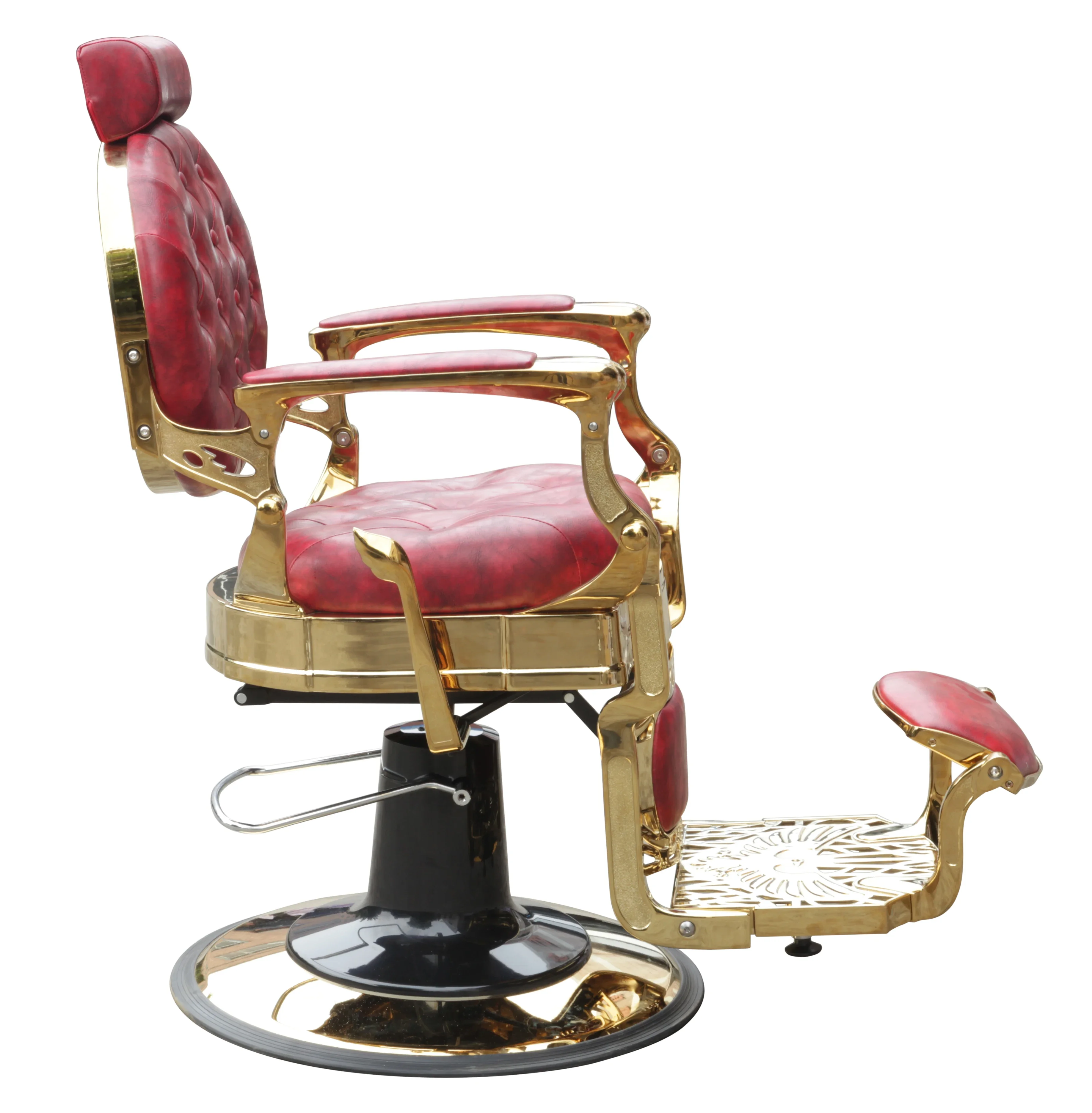 Wholesale Price Modern Barber Chair Brown with Big Barbershop Hairdressing Chair Salon Furniture Barber Chair