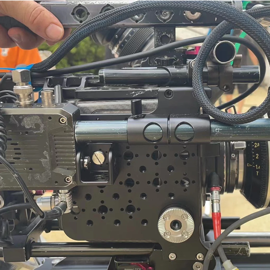 Attaching Side Mount Extension Cheese Plate Board fr ARRI Alexa Mini MiniLF Camera TR RX Signal Transmit Magic Arm Accessories