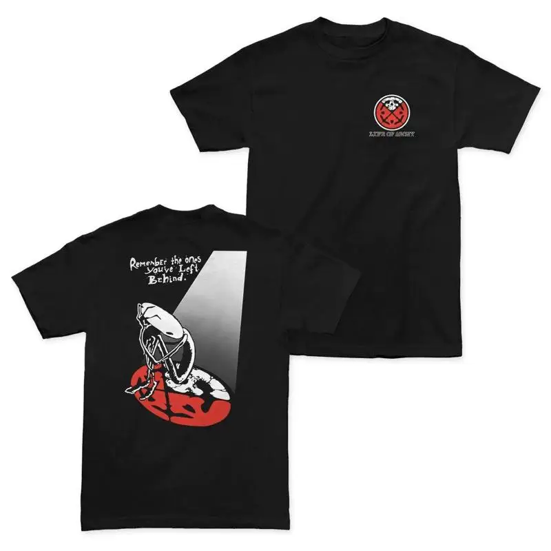 Футболка Life Of Agony Band Left Behind, классическая черная, S 5XL LI563