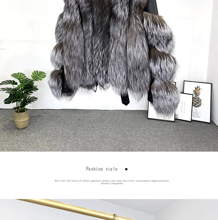 Winter New Real Fox Fur Coats With Genuine Sheepskin Leather Wholeskin Natural Fox Fur Jacket Outwear Luxury Women New