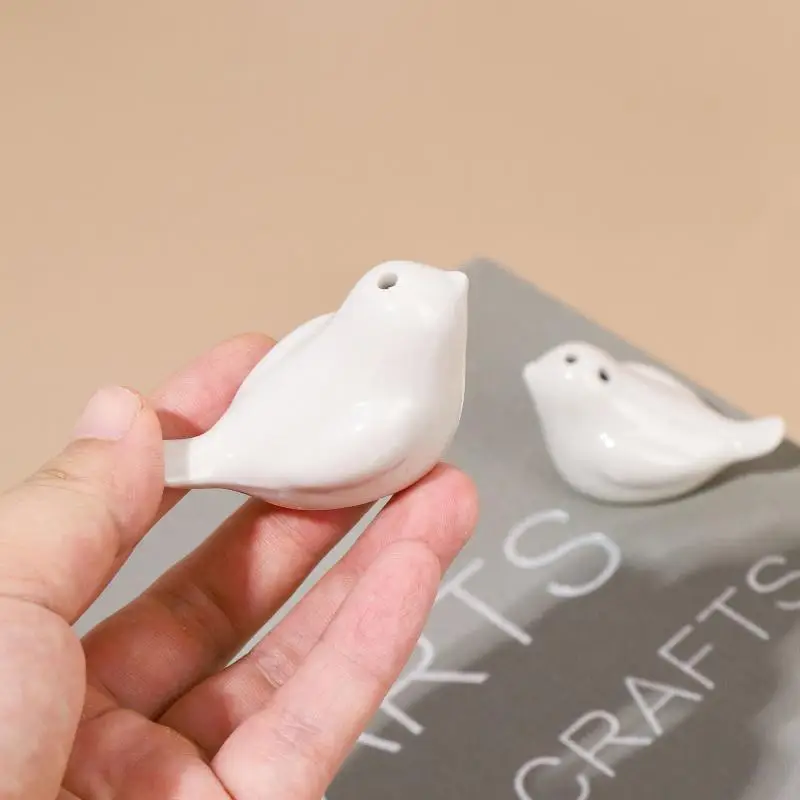2Pcs/Set Ceramic Love Bird Seasoning Bottle Gift Box Wedding Companion Gift Classmate Party Souvenir Home Kitchen Seasoning Box