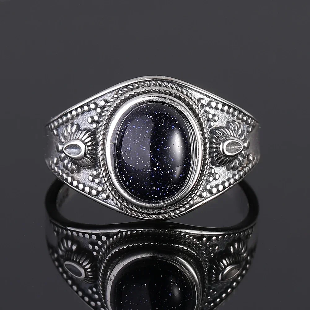 Women's Vintage 9K Silver Tiger's Eye Ring, Elegant Gift