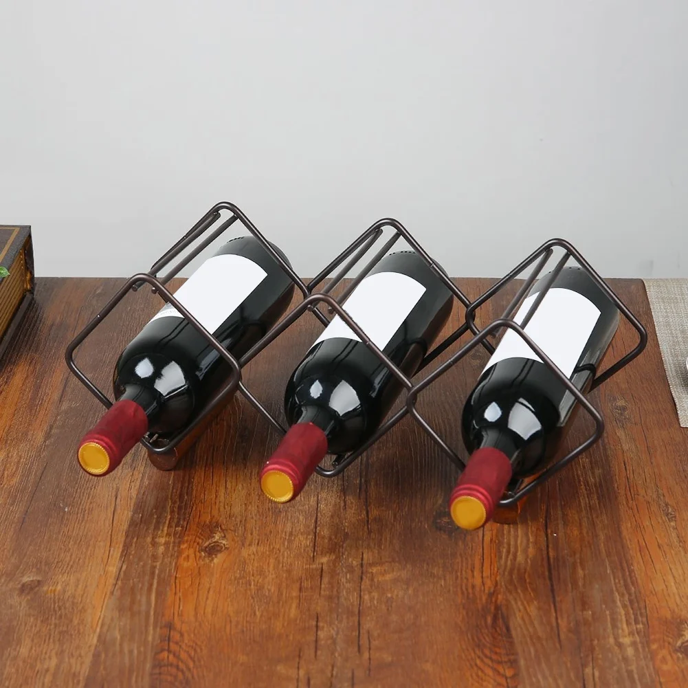 

Стеллаж для хранения винных бутылок AB08, современная винная полка, металлическая подставка для красного вина, аксессуары для бара, винная полка-соты, держатель для демонстрации вина