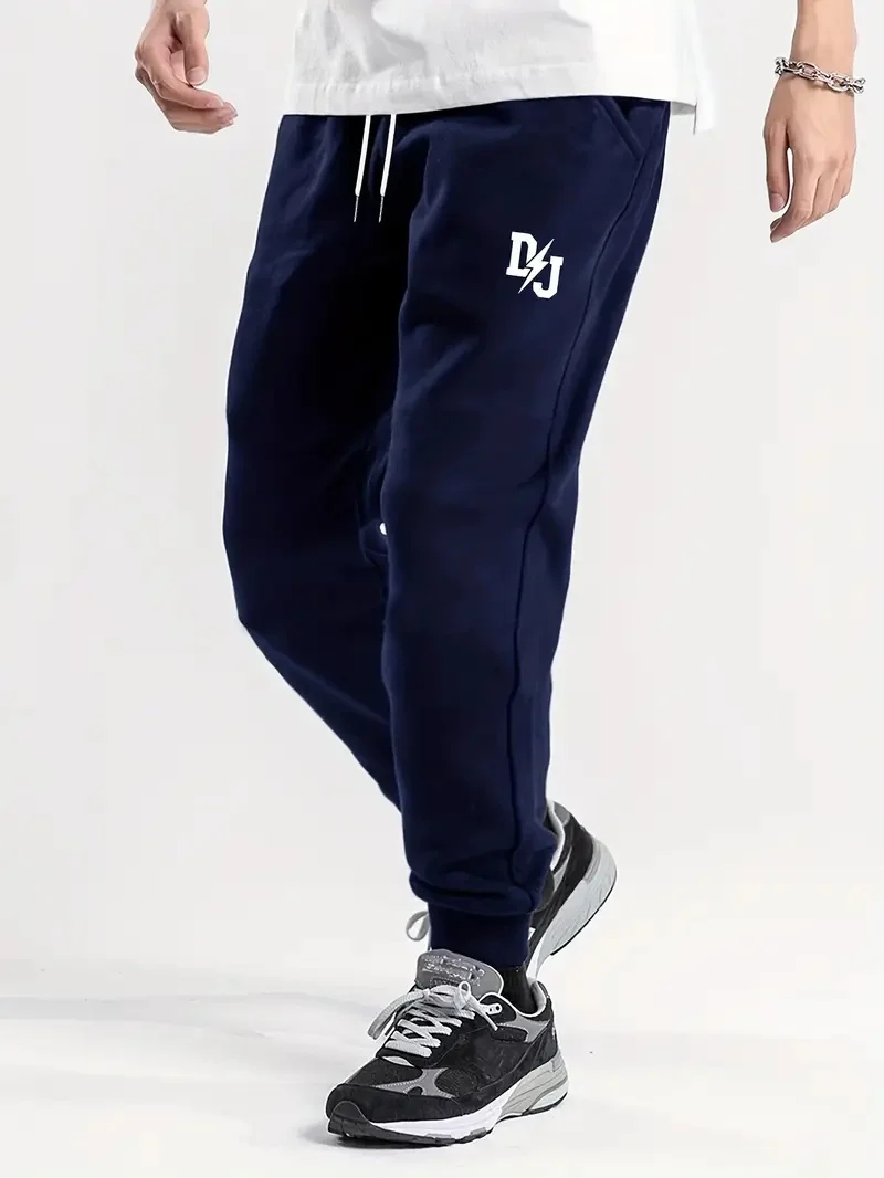 

Повседневные брюки для мужчин, осенние спортивные брюки с эластичной резинкой на талии, свободный крой, прямые брюки, универсальные для пригородных поездок