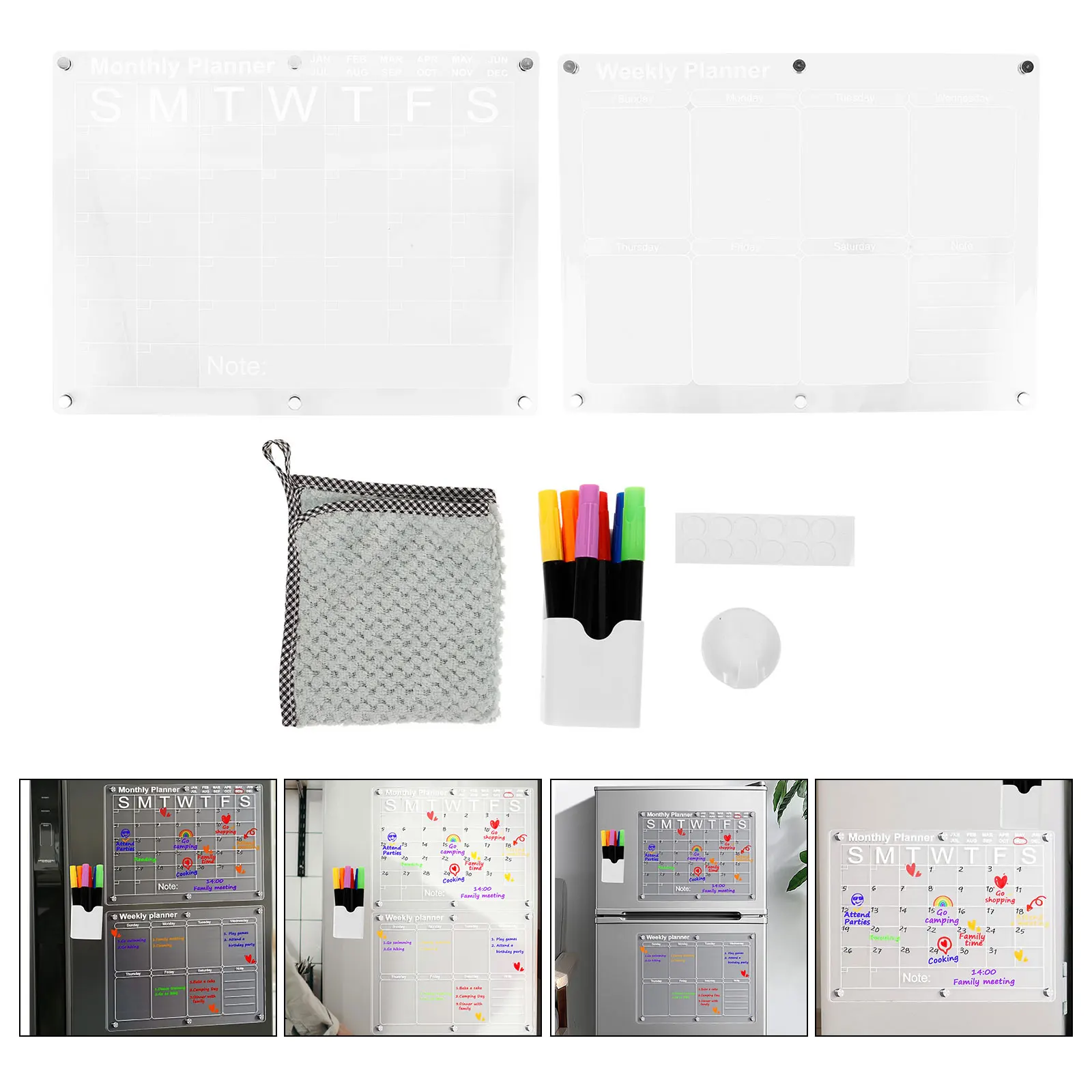 

Magnetic Planning Board Calendar Refrigerator Stickers Fridge Dry Erase for Number