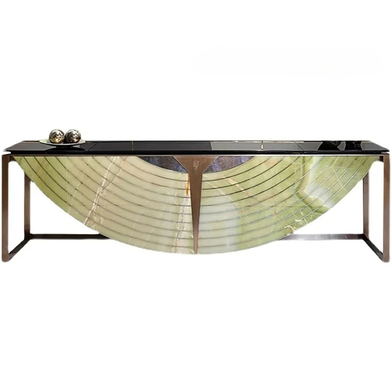 

Итальянская вилла Xuanguantai, большой блок, высококачественный узкий стол из нержавеющей стали, перегородка для гостиной, декоративный входной шкаф