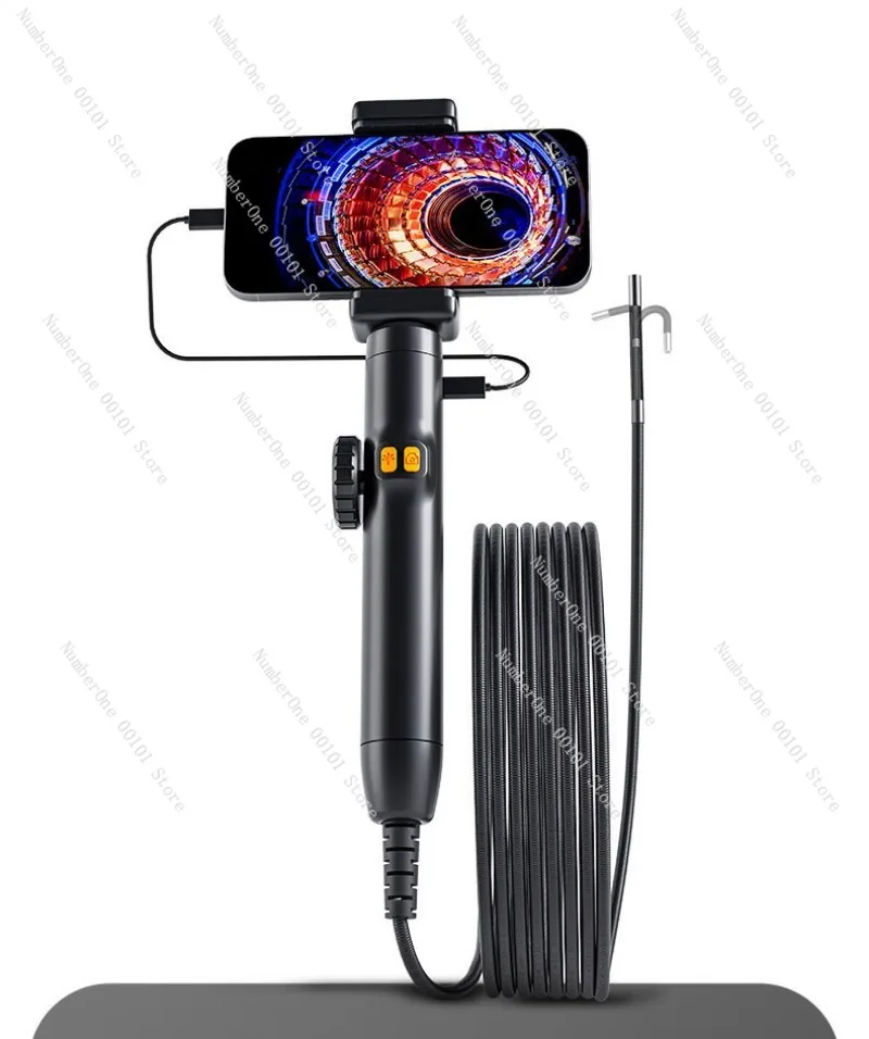 

Smart Steering Industrial Endoscope, Handheld Portable Pipeline Inspection Tool for Automobile Maintenance
