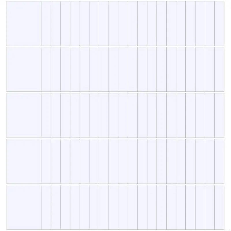 C90C 100 Sheets A 4 Printable Sticker Paper Waterproof Decals Clear Copy Paper Suitable for Inkjet and Lasers Printers