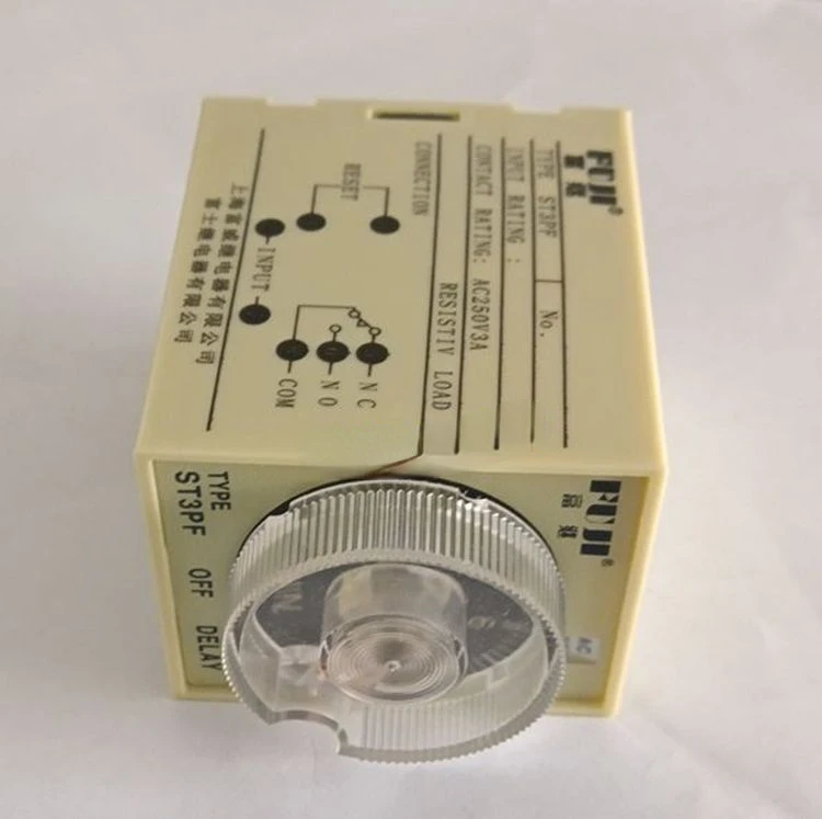 ST3PF Power Outage Delay Time Relay 10M 220VAC One Open and One Close JSZ3F Silver Point