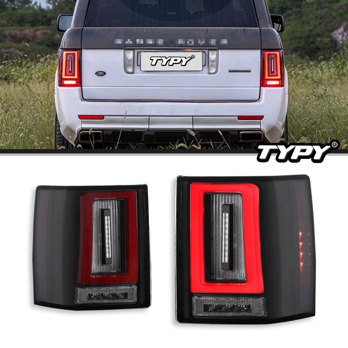 

TYPY New LED Car Taillights For Land Rover Range Rover 2002-2012 Taillight Signals Auto Accessories Dynamic Turn Running Lights