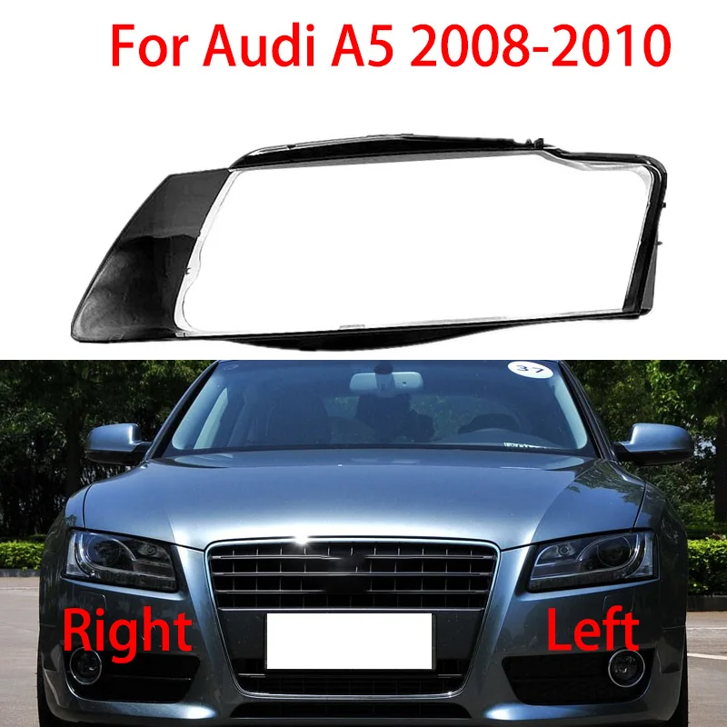 

Car Headlights Lampshades Housings Lens Clear Headlamp Shade Headlamp Housing Clear Lampshade Plexiglas for Audi A5 2008-2010