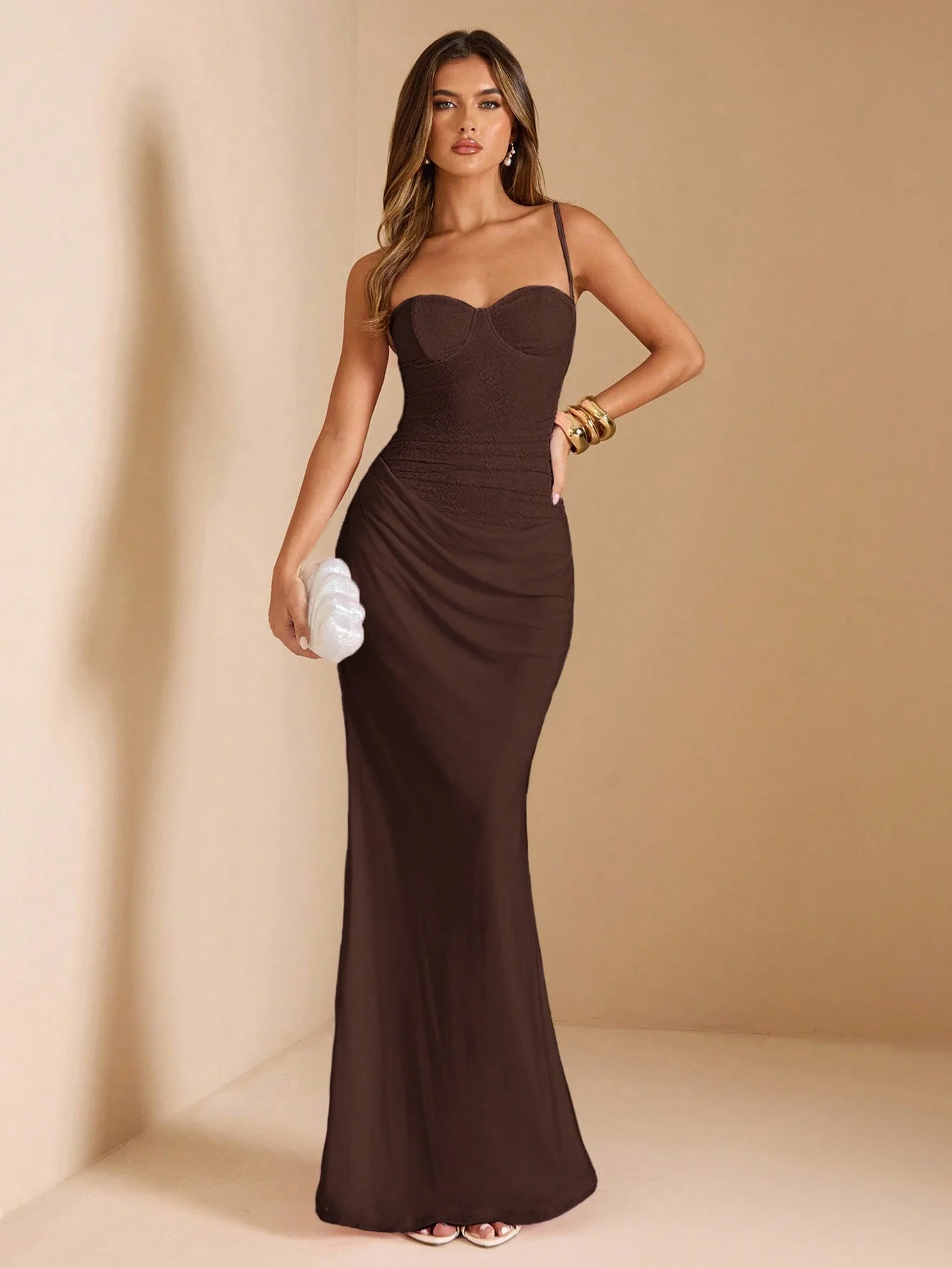 

Burgundy Belted Evening Gown, Women's Wedding Party Outfits, Luxurious Sexy Formal Dresses, Wedding Guest Prom Party Dresses