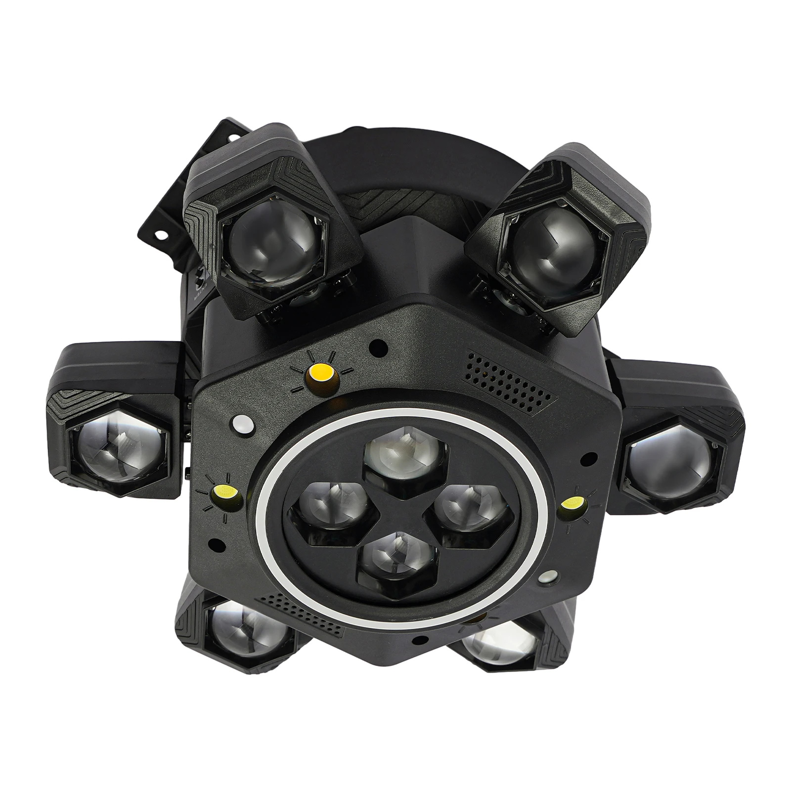 أضواء المسرح RGBW، 25 قناة أضواء المسرح 4 أوضاع التشغيل، أضواء حفلات DJ مع جهاز التحكم عن بعد #4