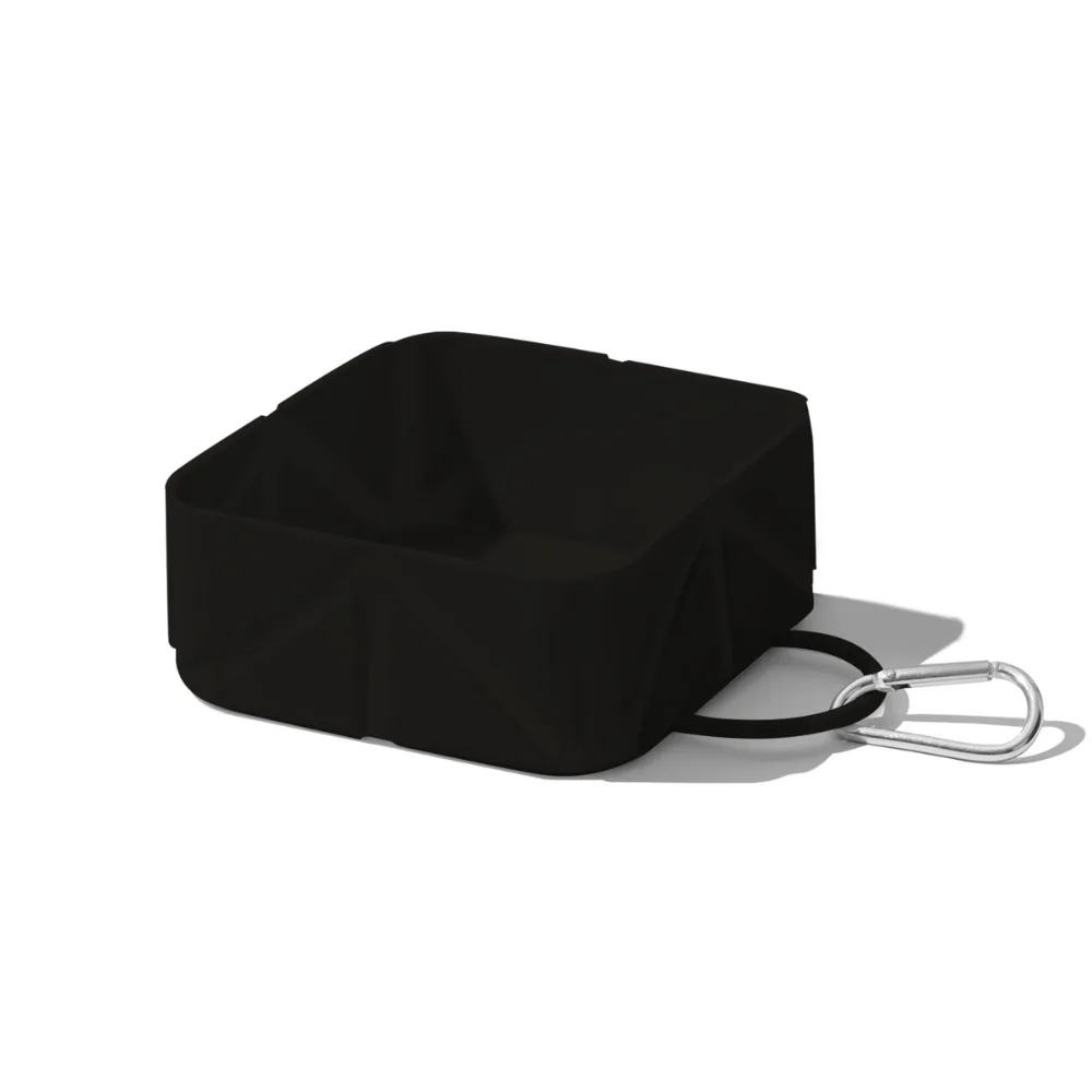 Silicone Collapsible Dog Bowl Leakproof 500ML Cat Folding Bowl Lightweight With Carabiner Foldable Pet Travel Dish Picnic