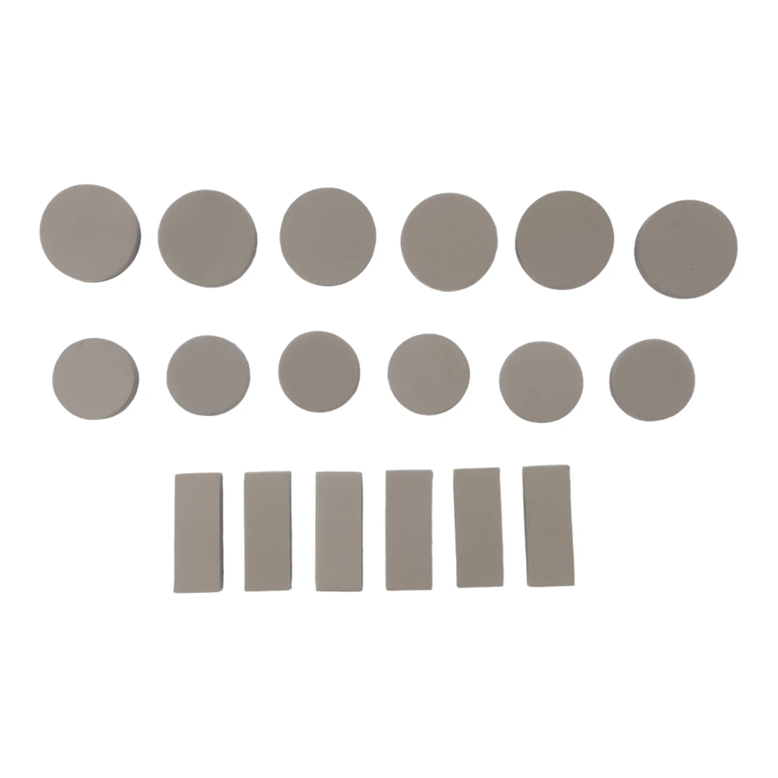 Replacement Parts Photosensitive Stamp Pad Crafting Projects Round And Rectangular Shapes 6 Pieces In Three Sizes