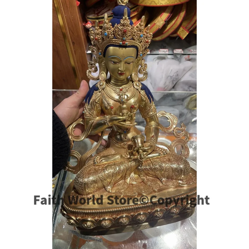 high grade Gilded copper Vajrasattva Vajra Buddha statue 30cm  large 2024 Buddhism HOME Temple Worship efficacious protection