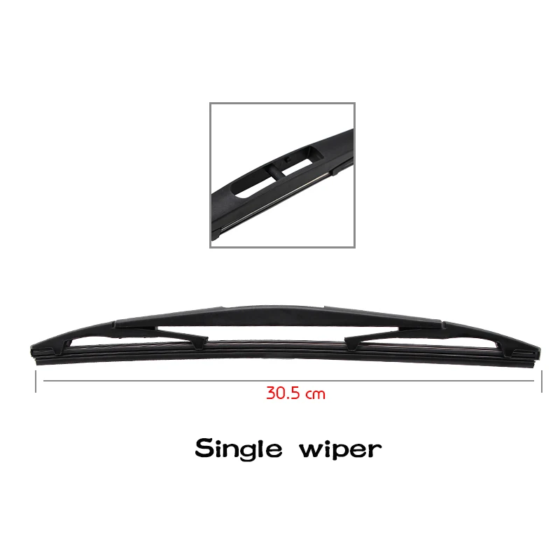 BEMOST Car Rear Wiper Arm Blade Natural Rubber For Geely EC718-RV 305MM Hatchback 2010 2011 2012 2013 2014 2015 2016 2017 2018