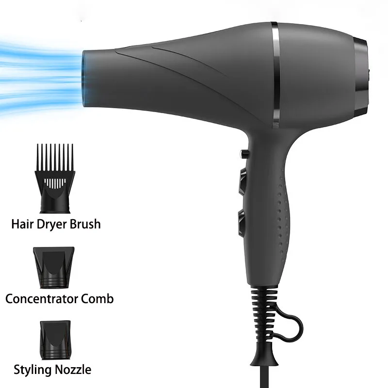 

1800W Professional Salon Hair Dryer Adjustable Temperature Negative Ion Care Fast Drying Lightweight For Home Use Men or Women