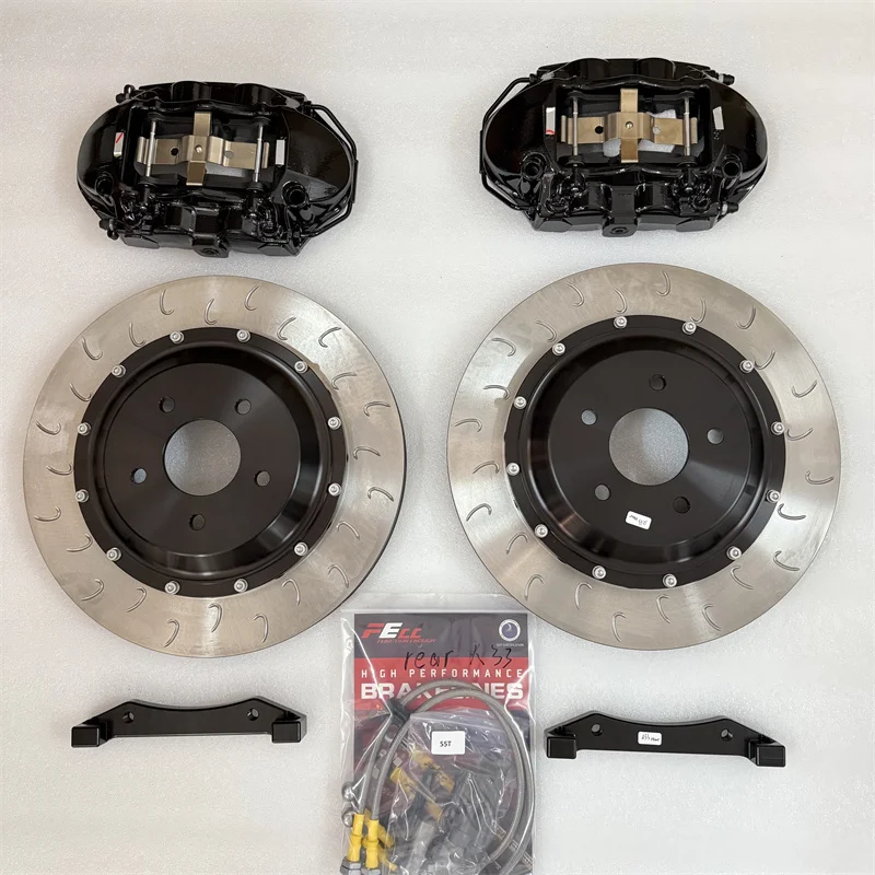 4 Pot 6 Pot Kaliper Kit Rem untuk Skyline R32 R33 R34 Nissan Patrol Y62 Y61 350Z 370Z Roda Belakang Depan Sistem Rem Besar Baru