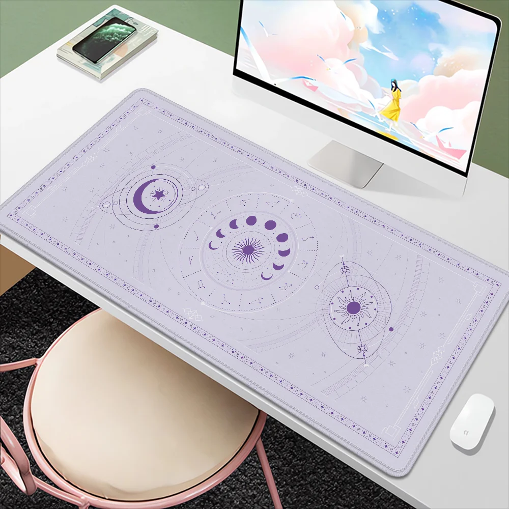 Gaming Keyboard Oracle-purple Desk Accessories Office Extended Pad Pc Gamer Computer Mat Mousepad 900x400 Desktops Mouse Mats