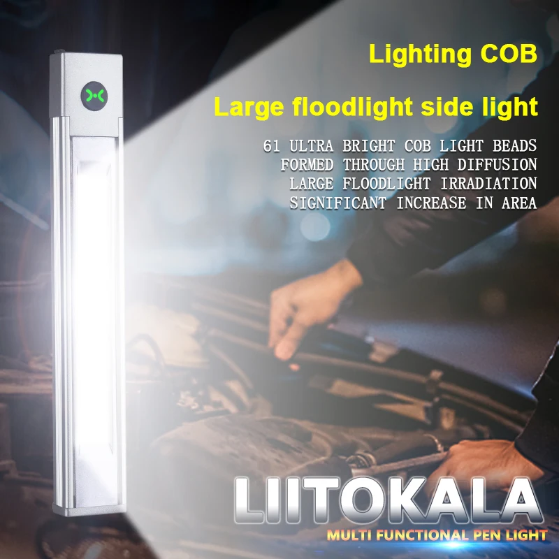 LiitoKala LF-512 Multi functional pen light key light Built in 480mAh battery Large floodlight